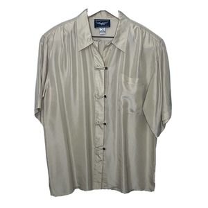 Vintage Silk Best American Clothing Co Blouse Size Medium